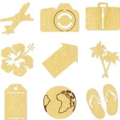 27 Silhouettes En Bois Voyage A Personnaliser