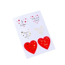 24 Stickers Coeur Amour