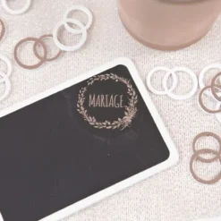 12 Stickers Mariage Rose Gold