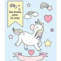 10 Tampons Transparents Motifs Licorne