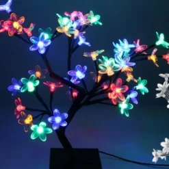 Arbre Lumineux De Noel Extérieur Multicolore 48Led