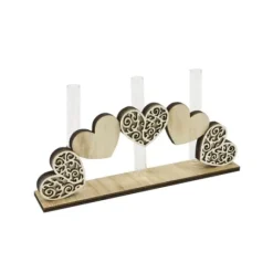 Arche De Coeurs Avec 3 Tubes En Verre