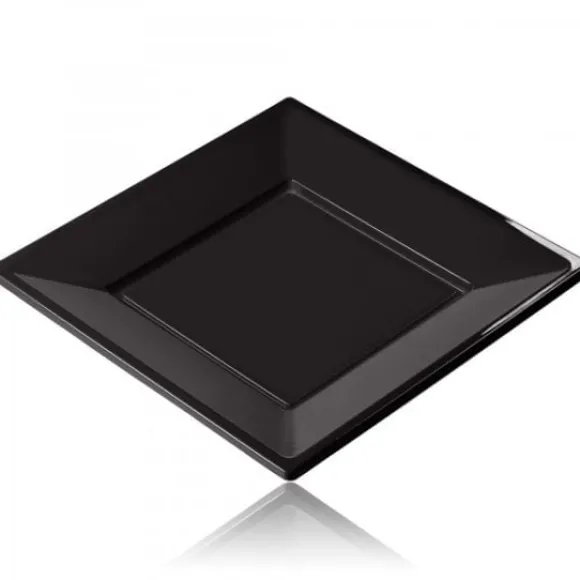 Assiette Carr E Noir R Utilisable 18 Cm X 12 Pi Ces