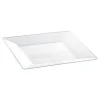 Assiette Carr E Plastique Transparente R Utilisable 23Cm X12