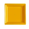 Assiette Carr E Plastique Orange Mandarine R Utilisable 18Cm X 12 Pi Ces