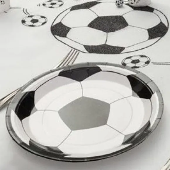 Assiette Carton Football 23Cm X 10 Pi Ces