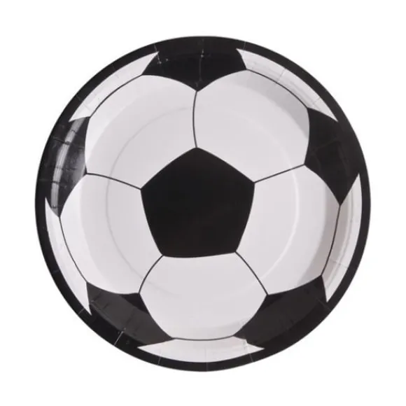 Assiette Carton Football 23Cm X 10 Pi Ces