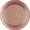 Assiette Carton Ronde Rose Gold 23 Cm X 10 Pi Ces