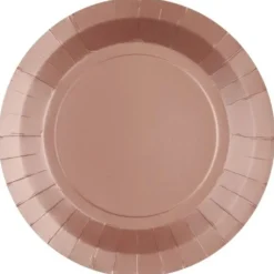 Assiette Carton Ronde Rose Gold 23 Cm X 10 Pi Ces