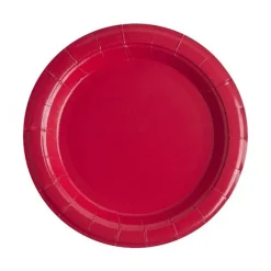 Assiette De Noel En Carton Couleur 23Cm Cm X 10 Pi Ces