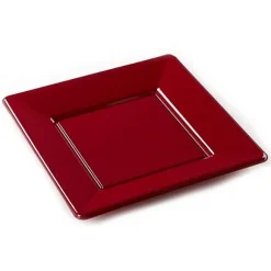 Assiette De Noel Jetable Carr E 23 Cm X 12 Pi Ces