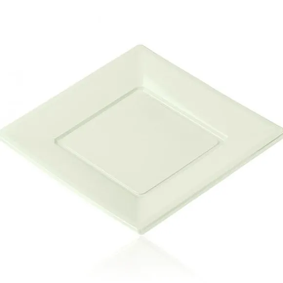 Assiette De Noel Jetable Carr E 23 Cm X 12 Pi Ces