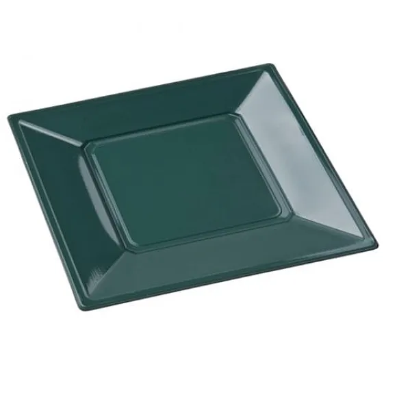 Assiette De Noel Jetable Carr E 23 Cm X 12 Pi Ces