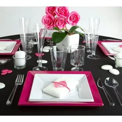 Assiette De Noel Jetable Carr E 23 Cm X 12 Pi Ces