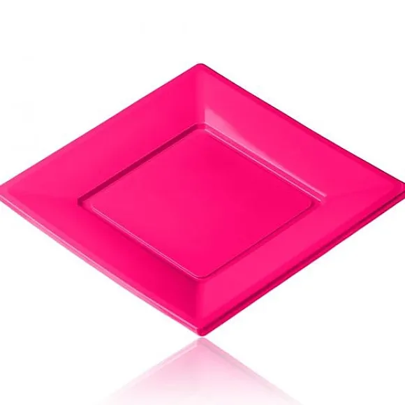 Assiette De Noel Jetable Carr E 23 Cm X 12 Pi Ces