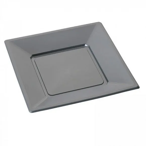 Assiette De Noel Jetable Carr E 23 Cm X 12 Pi Ces