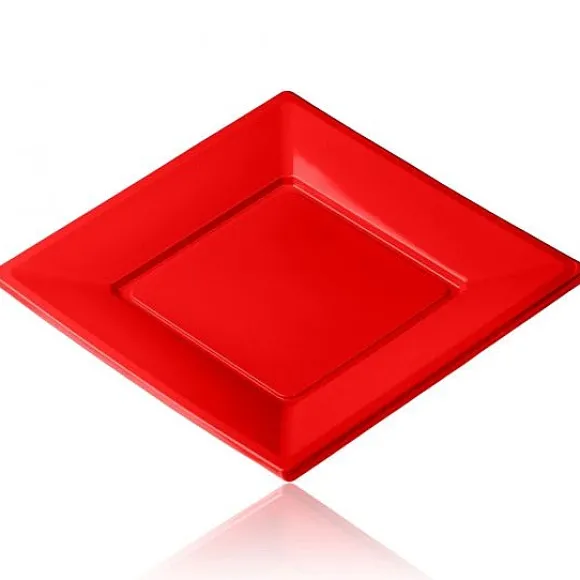 Assiette Dessert De Noel Carr En Plastique Rigide X 12 Pi Ces