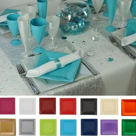 Assiette Dessert De Noel Carr En Plastique Rigide X 12 Pi Ces