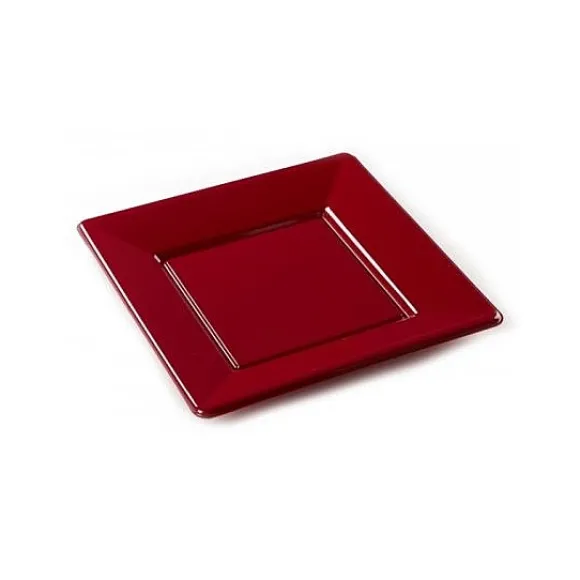 Assiette Dessert De Noel Carr En Plastique Rigide X 12 Pi Ces