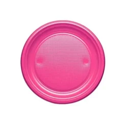 Assiette Dessert En Plastique Ronde 17Cm Couleur X 25 Pi Ces