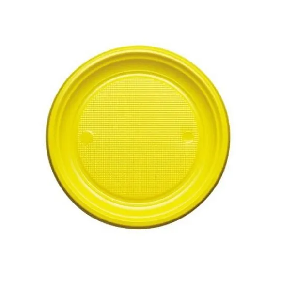 Assiette Dessert En Plastique Ronde 17Cm Couleur X 25 Pi Ces