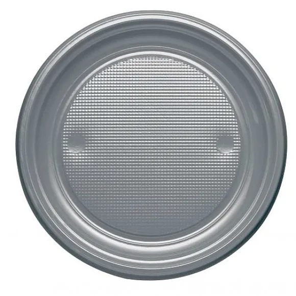 Assiette Dessert En Plastique Ronde 17Cm Couleur X 25 Pi Ces