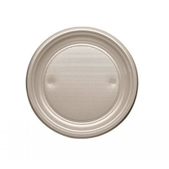 Assiette Dessert En Plastique Ronde 17Cm Couleur X 25 Pi Ces