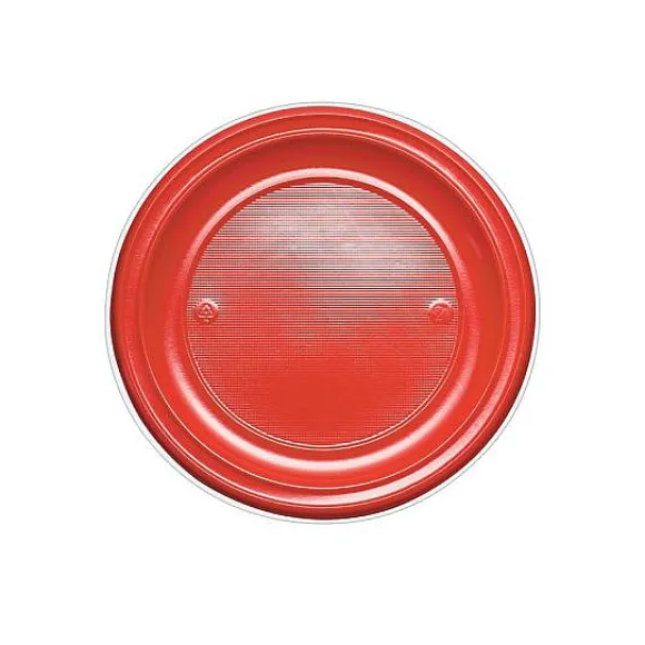 Assiette Dessert En Plastique Ronde 17Cm Couleur X 25 Pi Ces