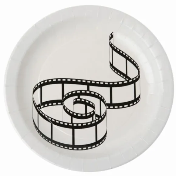 Assiette En Carton Motif Cin Ma 23 Cm X 10 Pi Ces