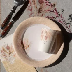 Assiette En Carton Romance X 10 Pi Ces