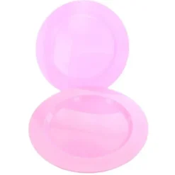 Assiette En Plastique Ronde R Utilisable Rose X 6 Pi Ces