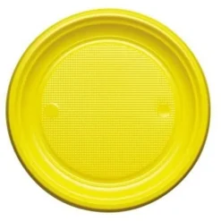 Assiette En Plastique Ronde 22Cm Couleur X 20 Pi Ces
