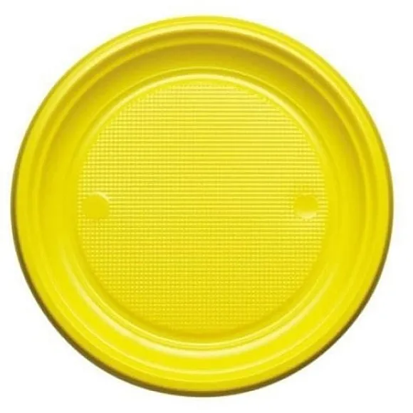Assiette En Plastique Ronde 22Cm Couleur X 20 Pi Ces