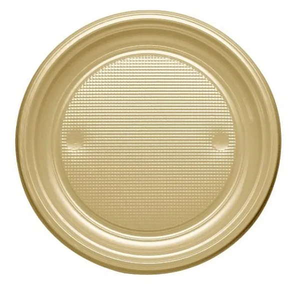 Assiette En Plastique Ronde 22Cm Couleur X 20 Pi Ces