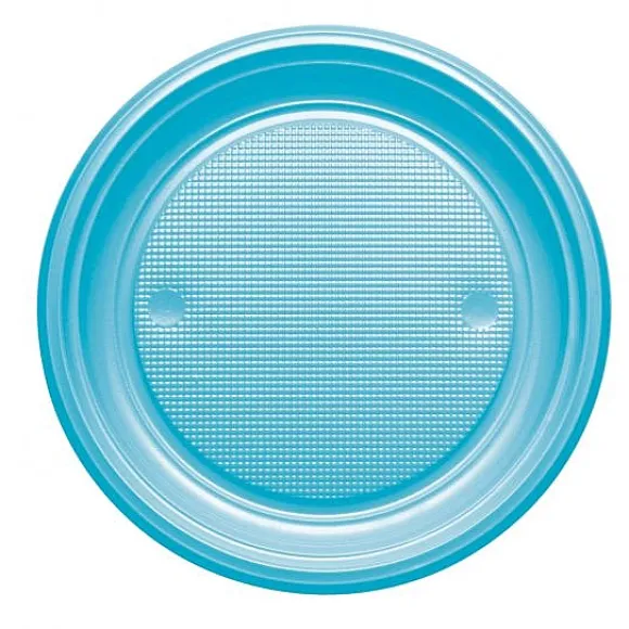 Assiette En Plastique Ronde 22Cm Couleur X 20 Pi Ces