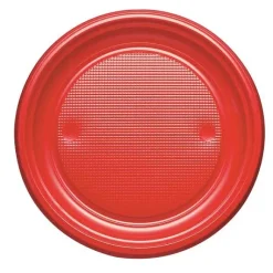 Assiette En Plastique Ronde 22Cm Couleur X 20 Pi Ces