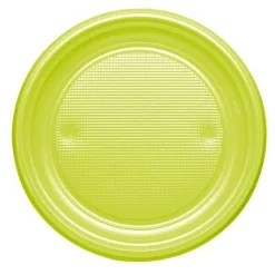 Assiette En Plastique Ronde 22Cm Couleur X 20 Pi Ces