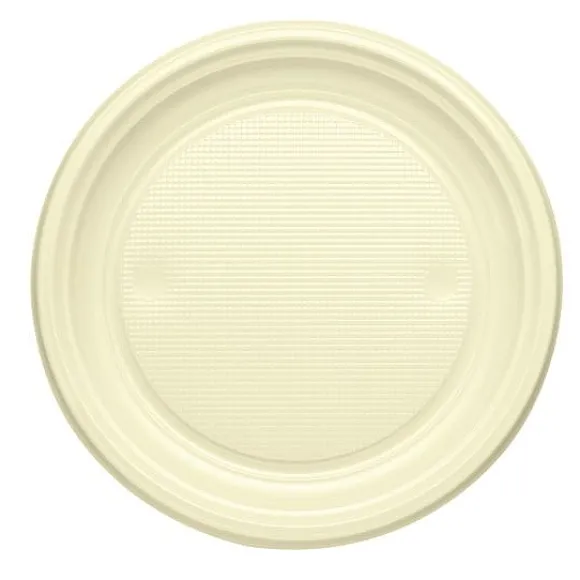 Assiette En Plastique Ronde 22Cm Couleur X 20 Pi Ces