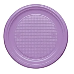 Assiette En Plastique Ronde 22Cm Couleur X 20 Pi Ces