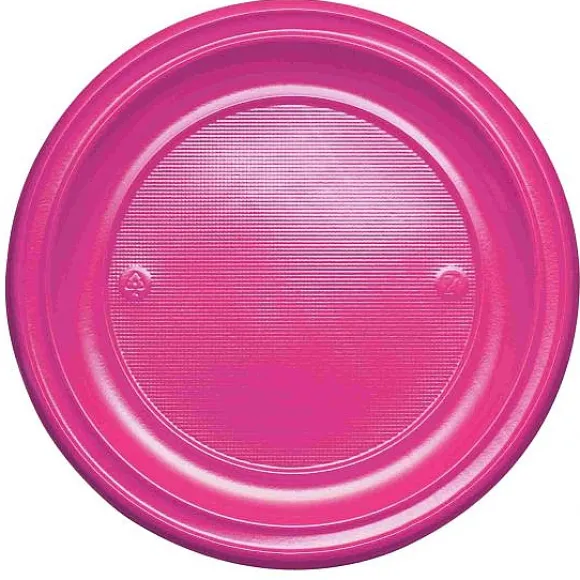 Assiette En Plastique Ronde 22Cm Couleur X 20 Pi Ces