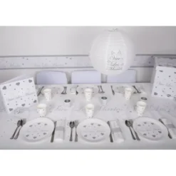 Assiette Jetable Vive Les Mari S Argent X10