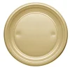 Assiette Plastique Ronde Or R Utilisable 22 Cm X 20 Pi Ces