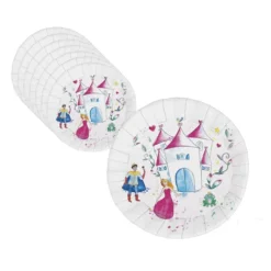 Assiette Princesse En Carton 23Cm X8Pcs