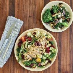 Assiette Ronde En Feuille De Palmier 23Cm X 6 Pi Ces