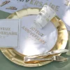 Assiettes En Carton Joyeux Anniversaire Or 23 Cm X10 Pi Ces