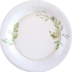 Assiettes En Carton O Bonheur 23Cm X10 Pi Ces