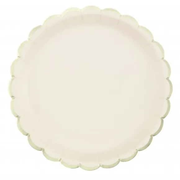 Assiettes Festonn Es 23 Cm Pastel Assortis X 8 Pi Ces