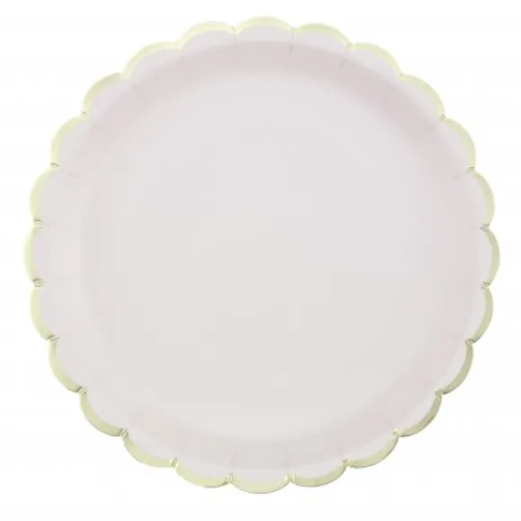 Assiettes Festonn Es 23 Cm Pastel Assortis X 8 Pi Ces