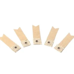 Assortiment De 10 Etiquettes Lin Et Kraft Avec Lien