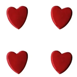 Attache Parisienne Coeur Rouge X 50